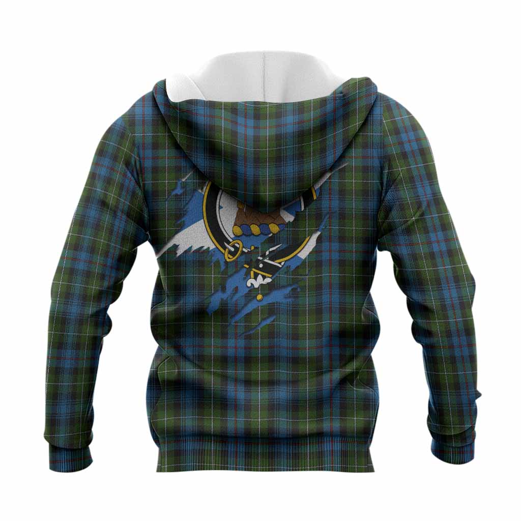 Mackenzie (Mckenzie) Clan Crest In Me Tartan Knitted Hoodie Scotland Flag Style