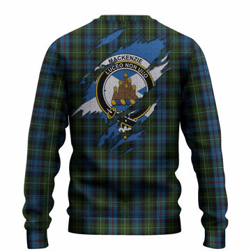 Mackenzie (Mckenzie) Clan Crest In Me Tartan Knitted Sweater Scotland Flag Style