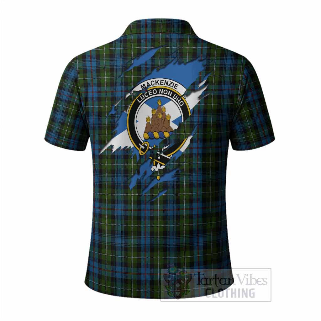 Mackenzie (Mckenzie) Clan Crest In Me Tartan Polo Shirt Scotland Flag Style