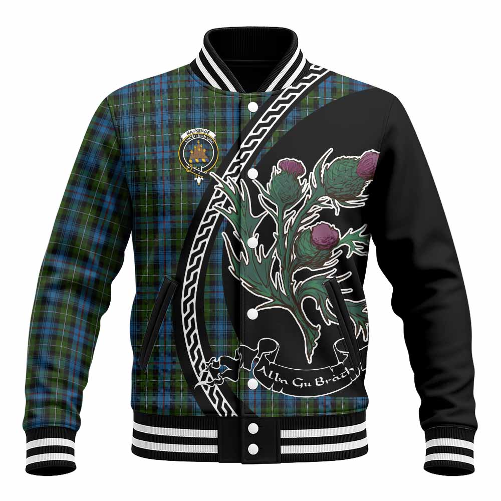 Mackenzie (Mckenzie) Family Crest Tartan Baseball Jacket Alba Thistle Inspired - Tartan Vibes Clothing