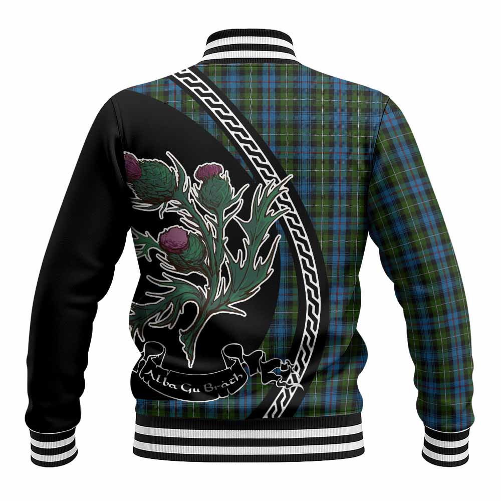 Mackenzie (Mckenzie) Family Crest Tartan Baseball Jacket Alba Thistle Inspired - Tartan Vibes Clothing