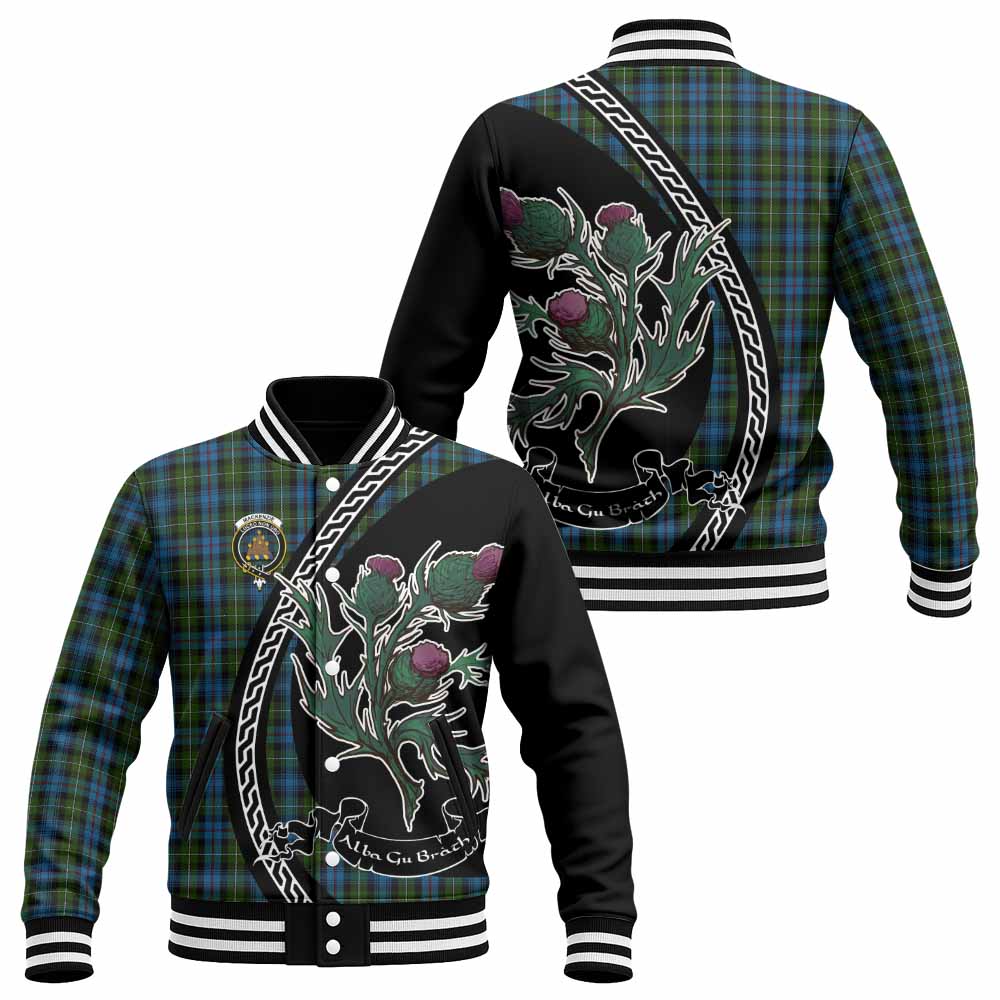 Mackenzie (Mckenzie) Family Crest Tartan Baseball Jacket Alba Thistle Inspired - Tartan Vibes Clothing