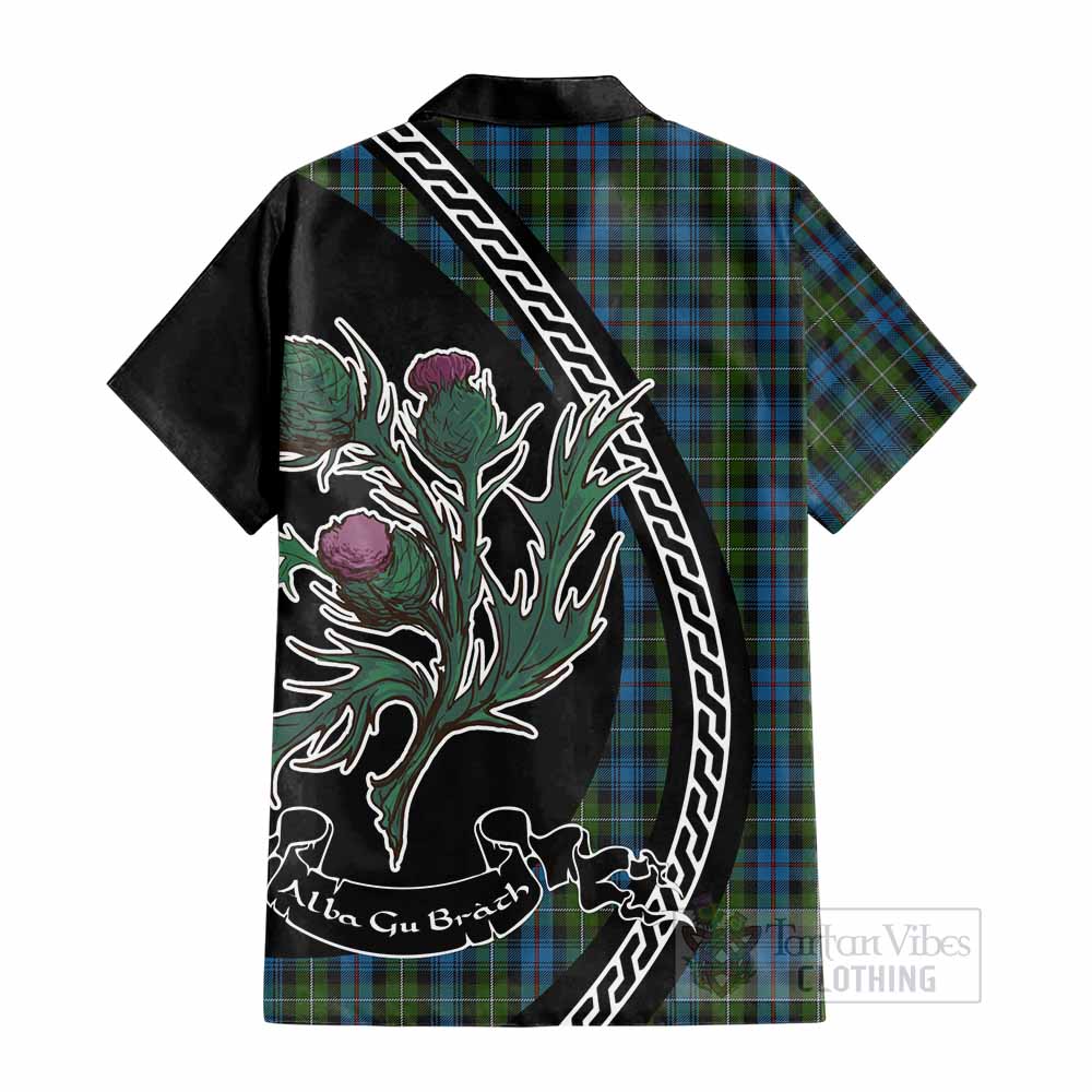 Mackenzie (Mckenzie) Family Crest Tartan Cotton Hawaiian Shirt Alba Thistle Inspired - Tartan Vibes Clothing