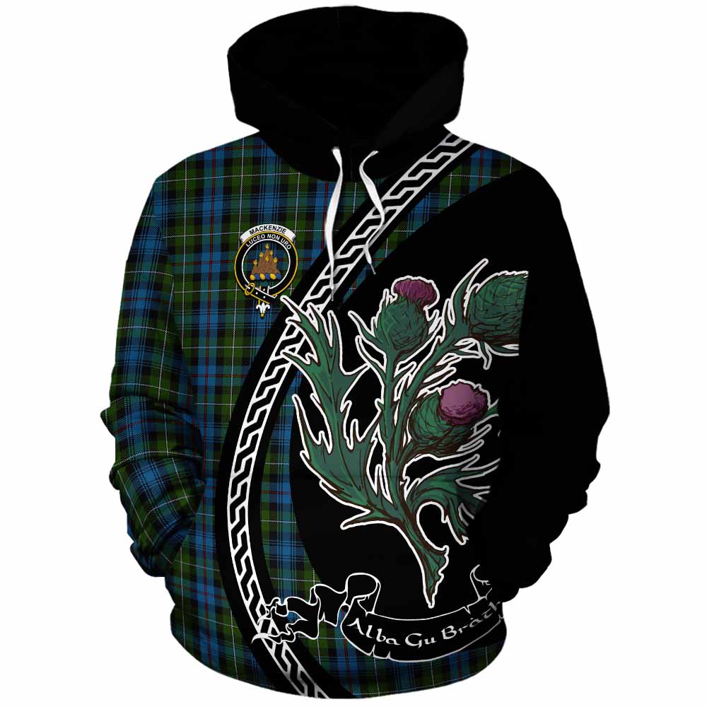 Mackenzie (Mckenzie) Family Crest Tartan Cotton Hoodie Alba Thistle Inspired - Tartan Vibes Clothing