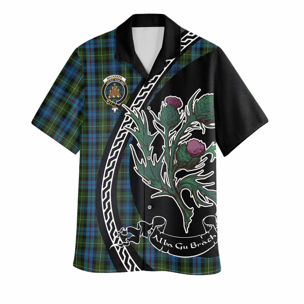 Mackenzie (Mckenzie) Family Crest Tartan Hawaiian Shirt Alba Thistle Inspired - Tartan Vibes Clothing