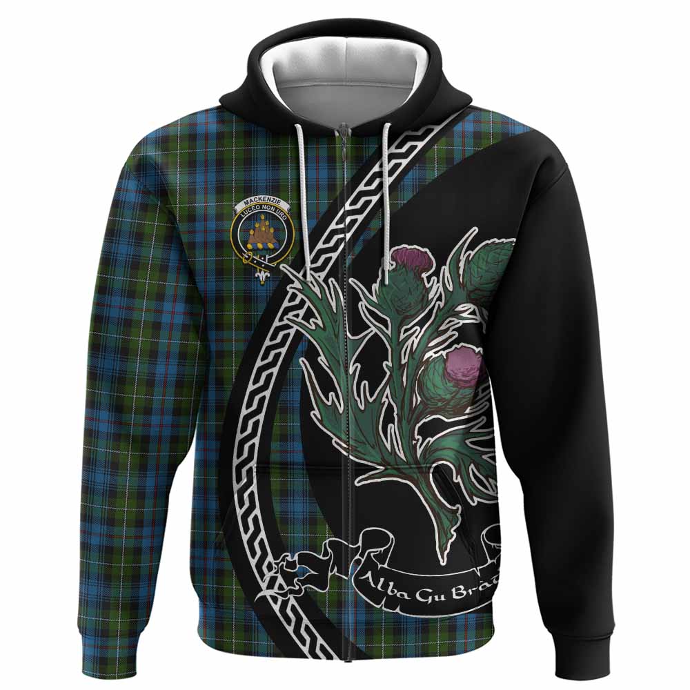Mackenzie (Mckenzie) Family Crest Tartan Hoodie Alba Thistle Inspired - Tartan Vibes Clothing