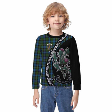 Mackenzie (Mckenzie) Family Crest Tartan Kid Knitted Sweatshirt Alba Thistle Inspired - Tartan Vibes Clothing