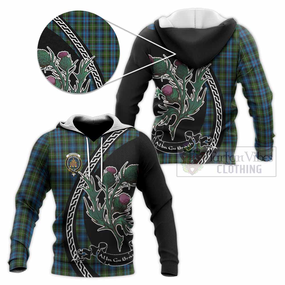 Mackenzie (Mckenzie) Family Crest Tartan Knitted Hoodie Alba Thistle Inspired - Tartan Vibes Clothing