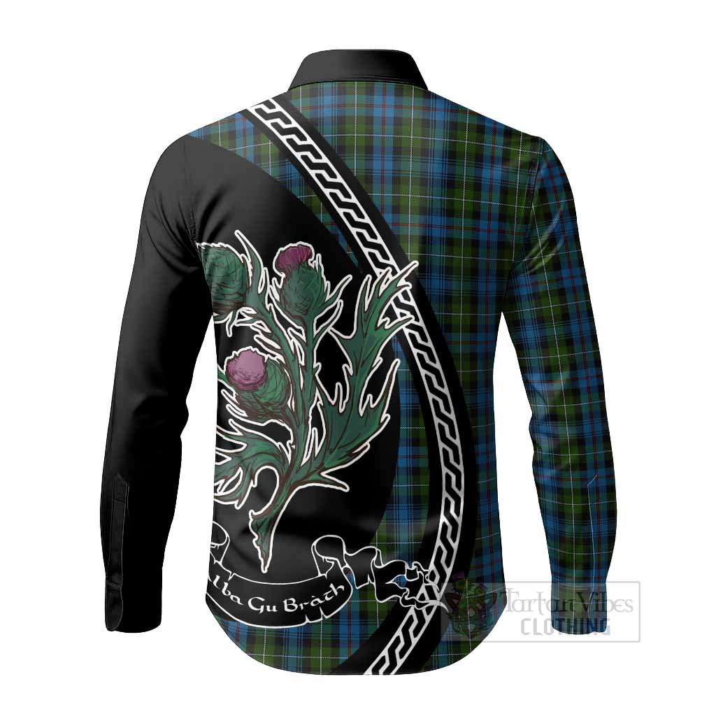 Mackenzie (Mckenzie) Family Crest Tartan Long Sleeve Button Shirts Alba Thistle Inspired - Tartan Vibes Clothing