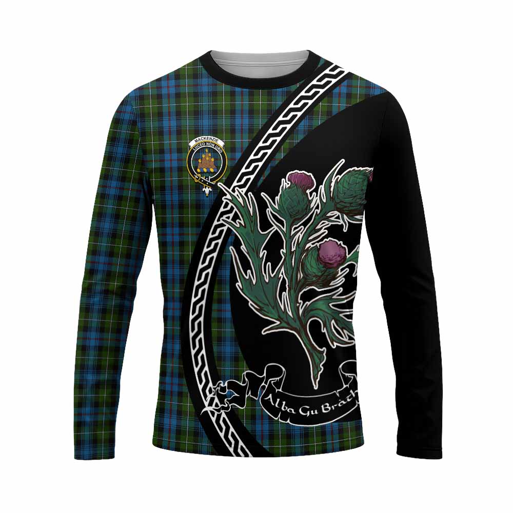 Mackenzie (Mckenzie) Family Crest Tartan Long Sleeve T-Shirt Alba Thistle Inspired - Tartan Vibes Clothing