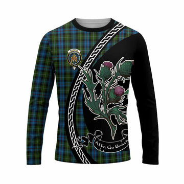 Mackenzie (Mckenzie) Family Crest Tartan Long Sleeve T-Shirt Alba Thistle Inspired - Tartan Vibes Clothing