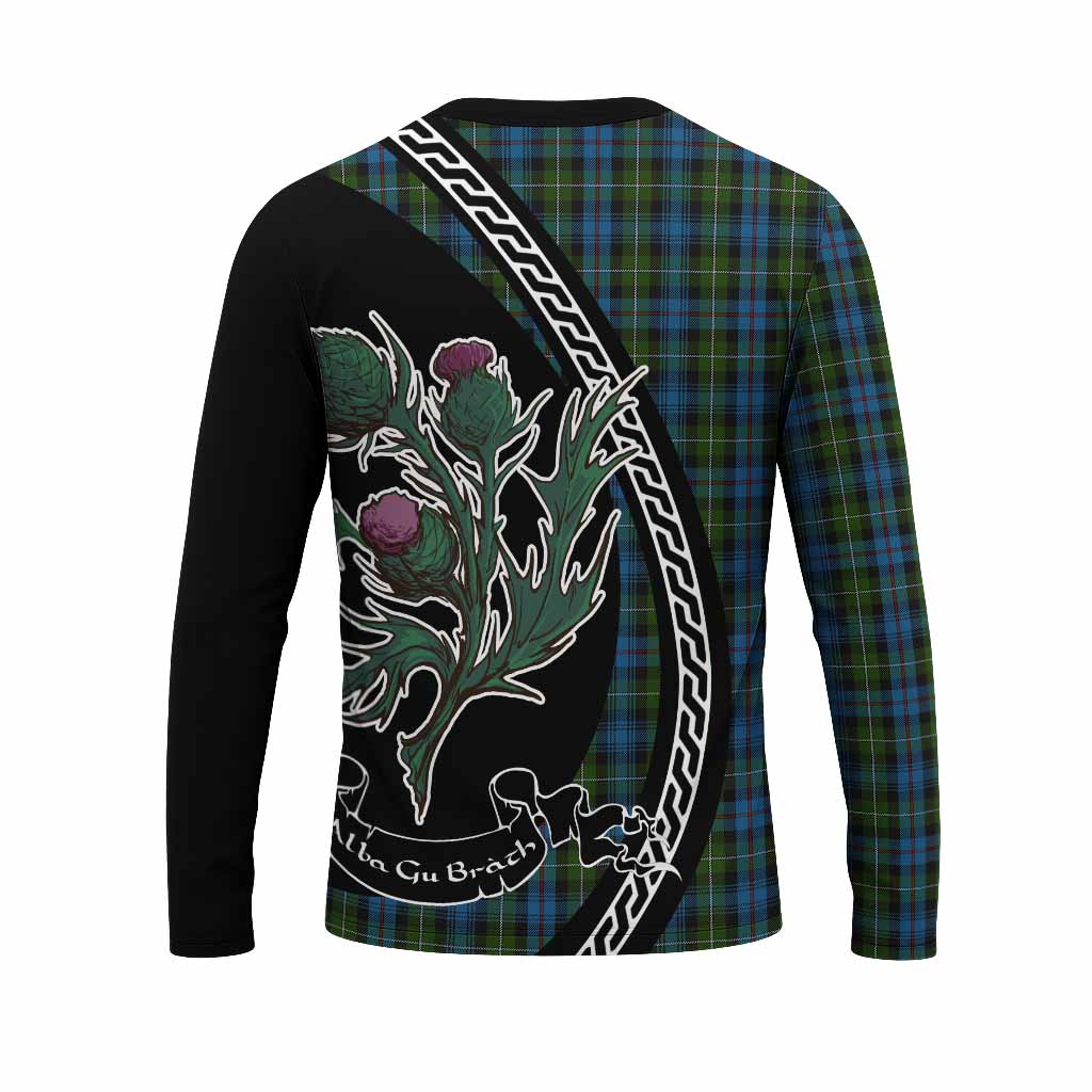 Mackenzie (Mckenzie) Family Crest Tartan Long Sleeve T-Shirt Alba Thistle Inspired - Tartan Vibes Clothing