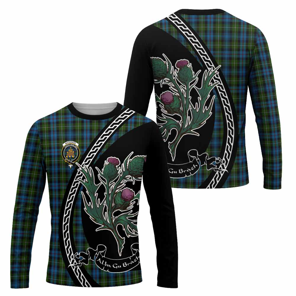Mackenzie (Mckenzie) Family Crest Tartan Long Sleeve T-Shirt Alba Thistle Inspired - Tartan Vibes Clothing