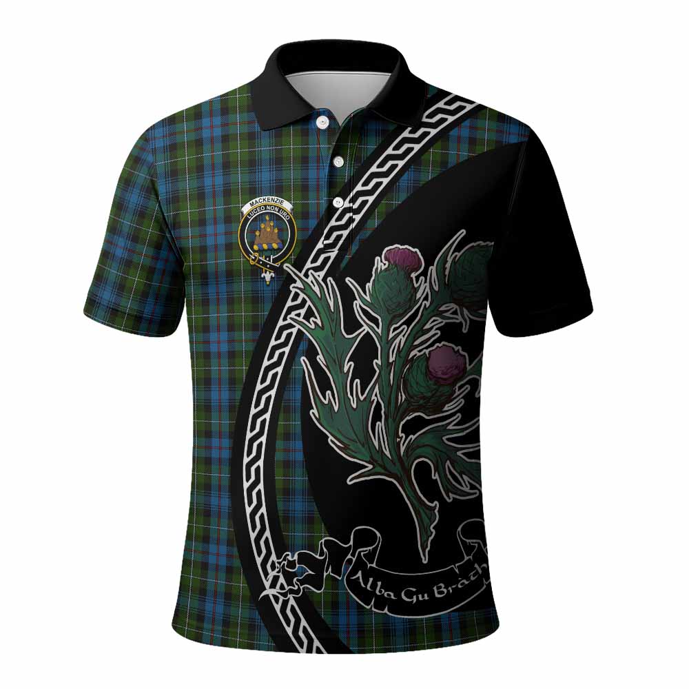 Mackenzie (Mckenzie) Family Crest Tartan Polo Shirt Alba Thistle Inspired - Tartan Vibes Clothing