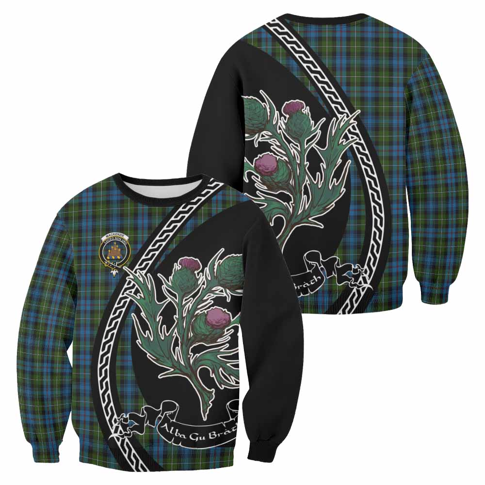 Mackenzie (Mckenzie) Family Crest Tartan Sweatshirt Alba Thistle Inspired - Tartan Vibes Clothing