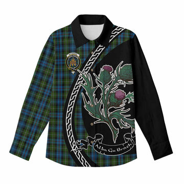 Mackenzie (Mckenzie) Family Crest Tartan Women Casual Shirt Alba Thistle Inspired - Tartan Vibes Clothing