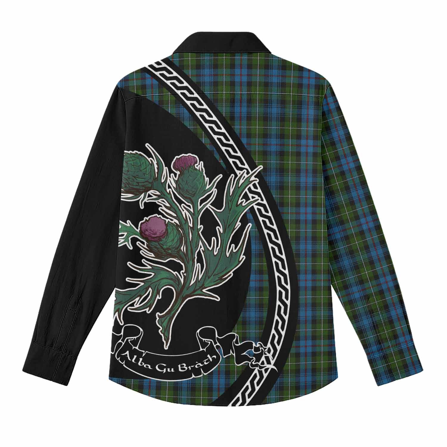 Mackenzie (Mckenzie) Family Crest Tartan Women Casual Shirt Alba Thistle Inspired - Tartan Vibes Clothing