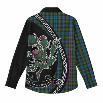 Mackenzie (Mckenzie) Family Crest Tartan Women Casual Shirt Alba Thistle Inspired - Tartan Vibes Clothing