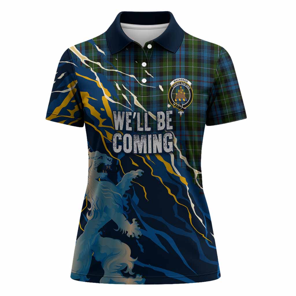 Mackenzie (Mckenzie) Scotland Tartan Women Polo Shirt WC2026 Football - We'll Be Coming