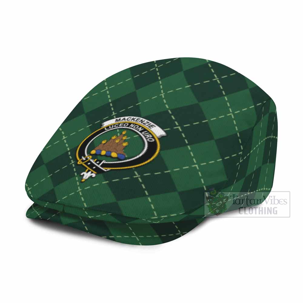 Mackenzie (Mckenzie) Scottish Family Crest Flat Cap Green Argyle Classic Style - Tartan Vibes Clothing