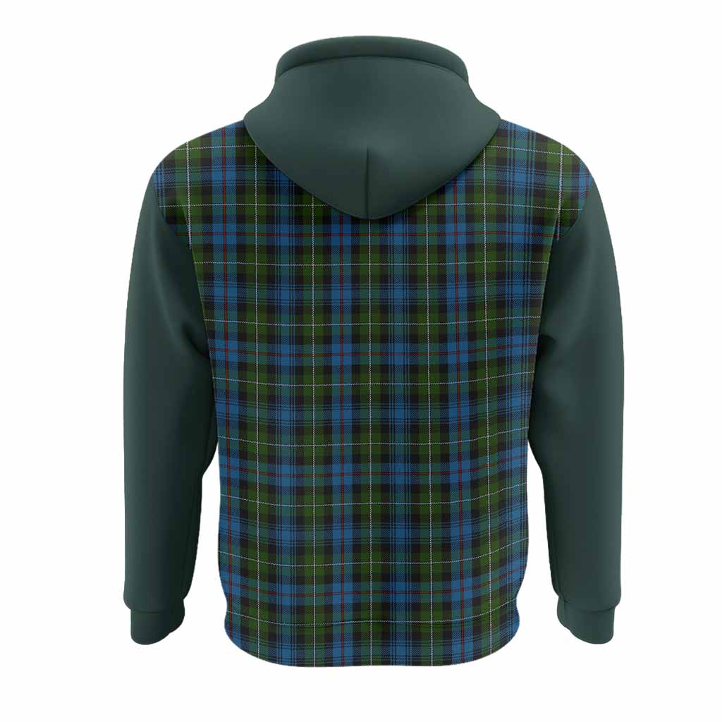 Mackenzie (Mckenzie) Tartan Accent Hoodie with Family Crest