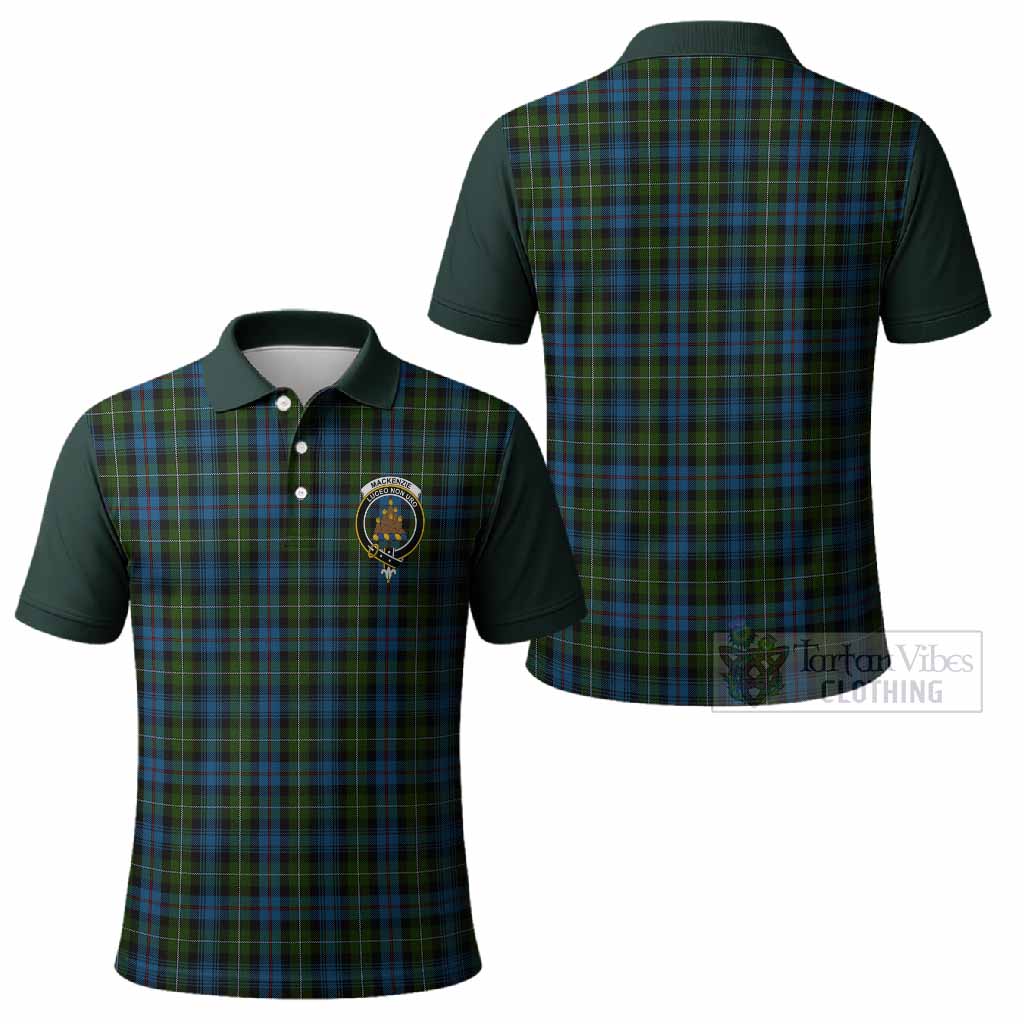 Mackenzie (Mckenzie) Tartan Accent Polo Shirt with Family Crest