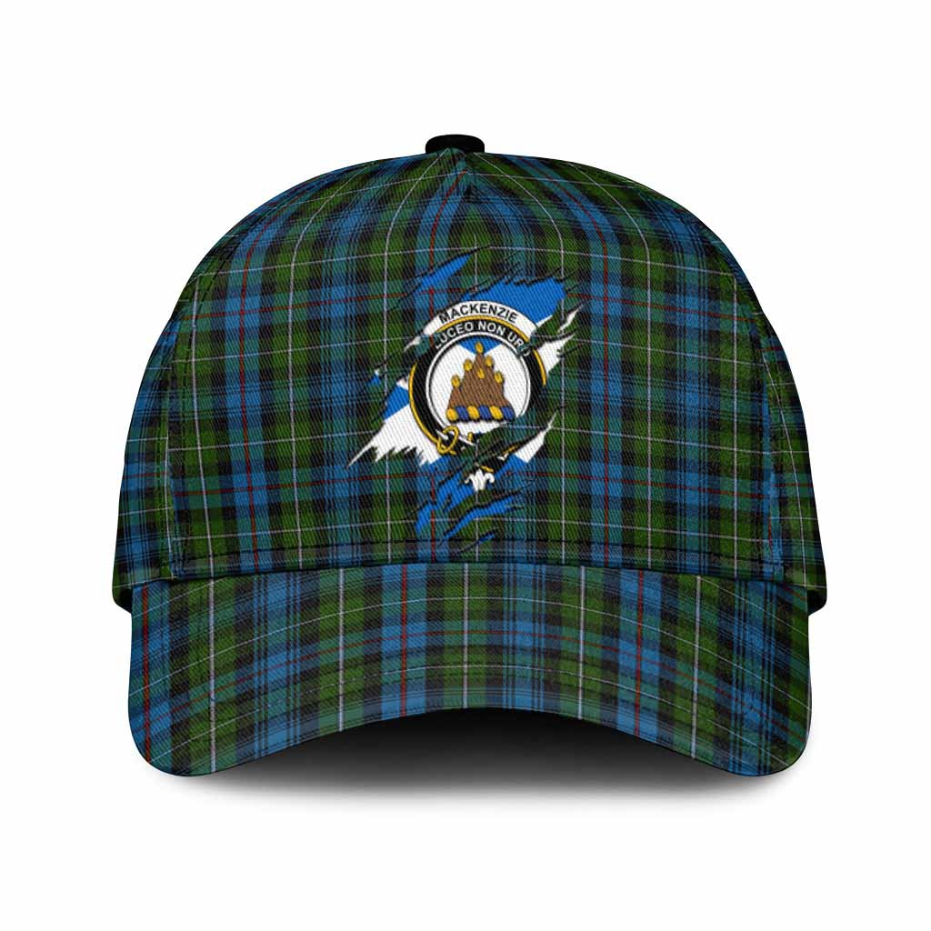 Mackenzie (Mckenzie) Tartan Classic Cap with Family Crest In Me Style