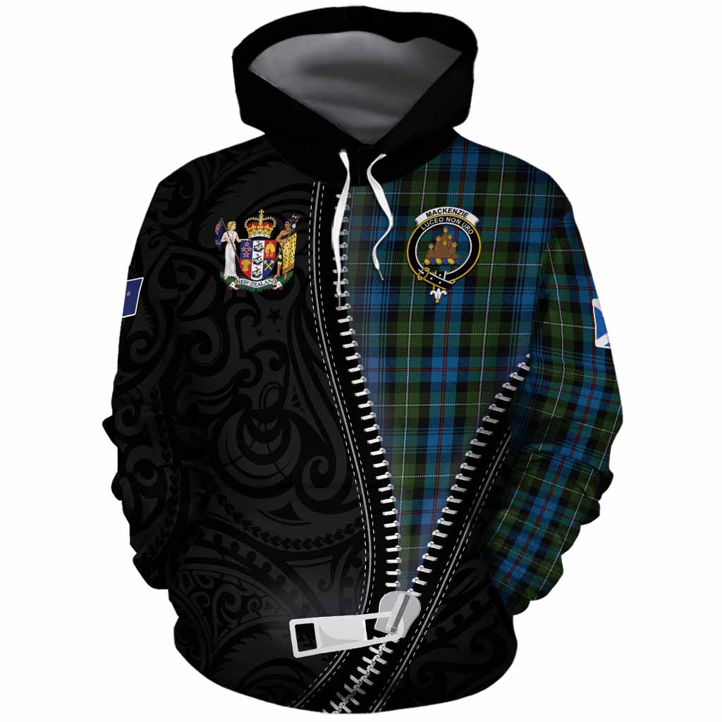 Mackenzie (Mckenzie) Tartan Cotton Hoodie New Zealand Pattern Unique Zipper Stylized