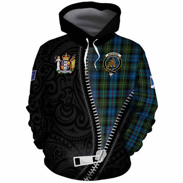 Mackenzie (Mckenzie) Tartan Cotton Hoodie New Zealand Pattern Unique Zipper Stylized