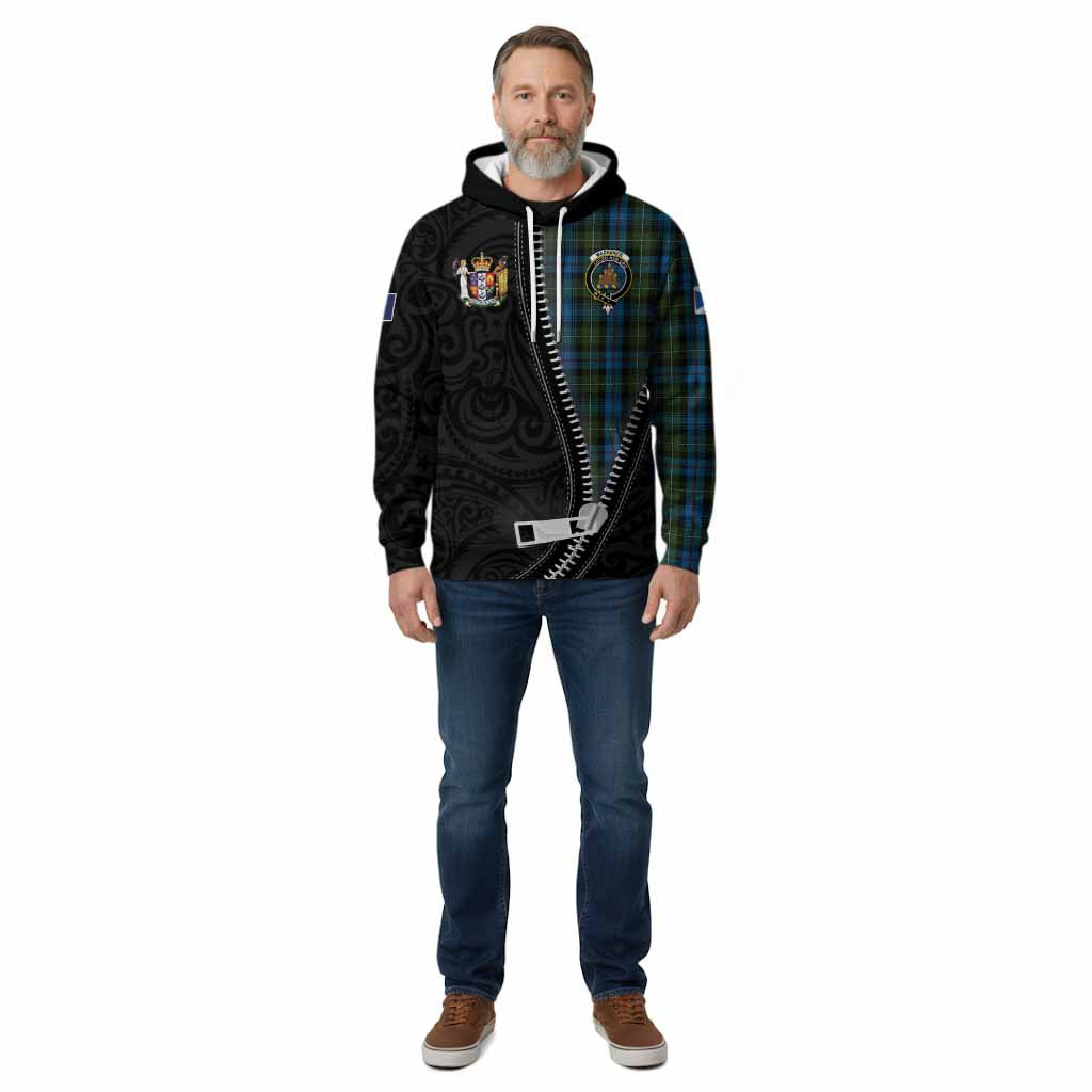 Mackenzie (Mckenzie) Tartan Cotton Hoodie New Zealand Pattern Unique Zipper Stylized