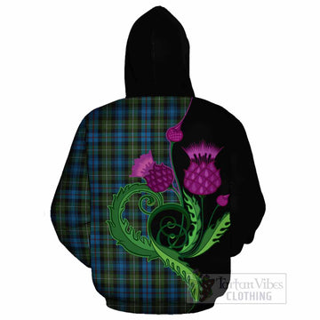 Mackenzie (Mckenzie) Tartan Cotton Hoodie Traditional Scottish Thistle