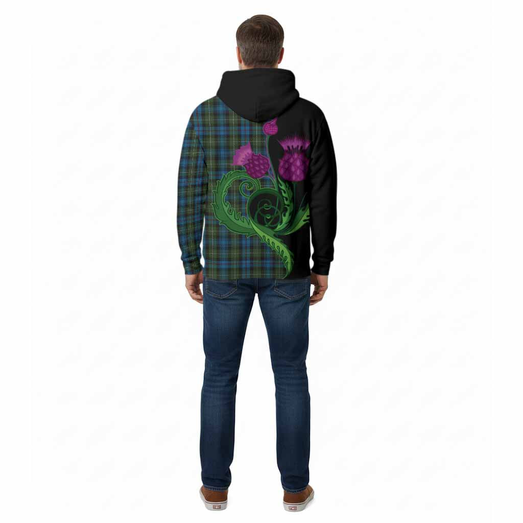 Mackenzie (Mckenzie) Tartan Cotton Hoodie Traditional Scottish Thistle