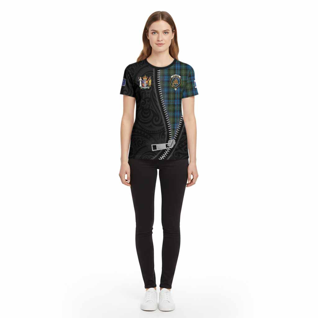 Mackenzie (Mckenzie) Tartan Cotton T-shirt New Zealand Pattern Unique Zipper Stylized