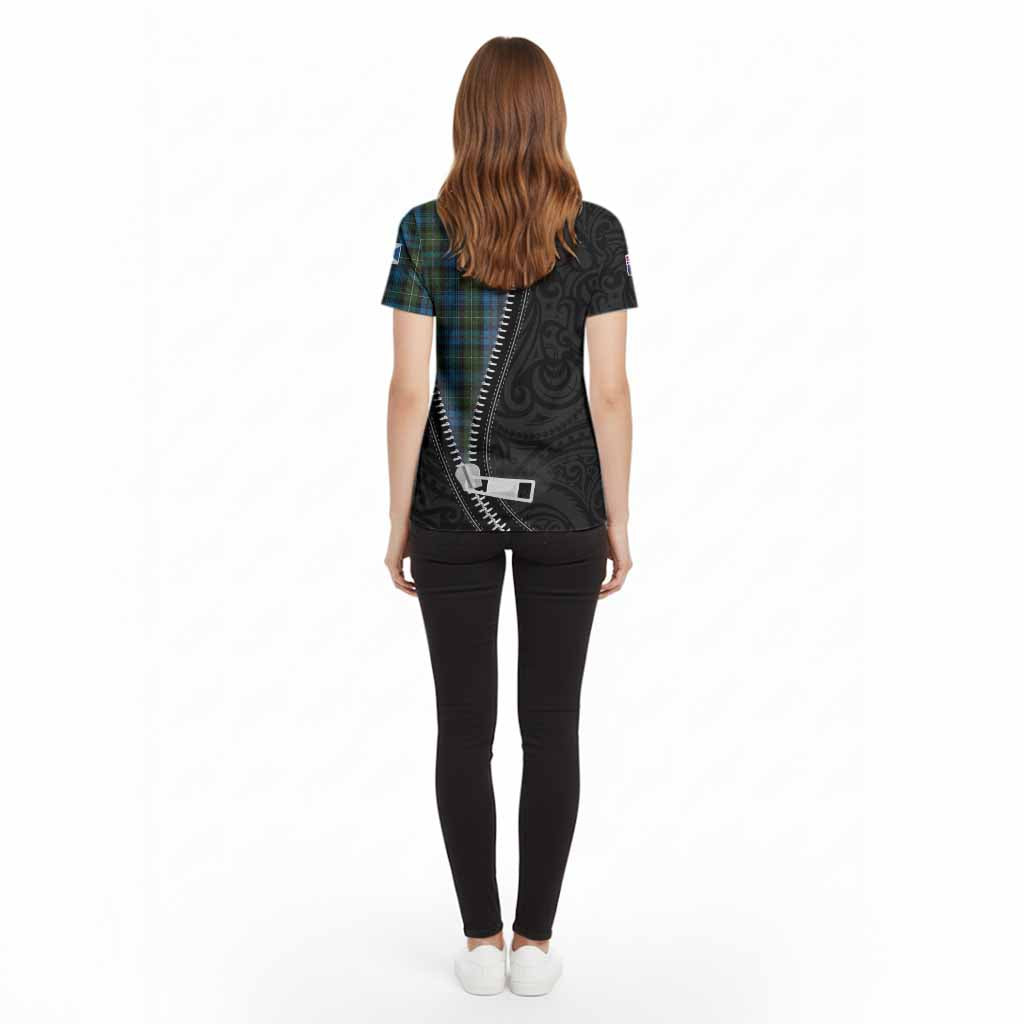 Mackenzie (Mckenzie) Tartan Cotton T-shirt New Zealand Pattern Unique Zipper Stylized