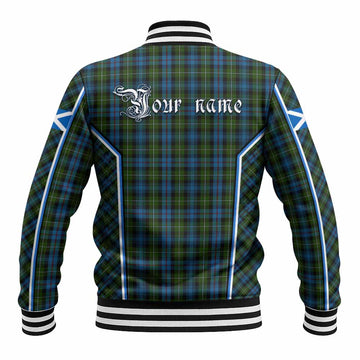Mackenzie (Mckenzie) Tartan Crest Baseball Jacket Scotland Coat of Arm Flag Style