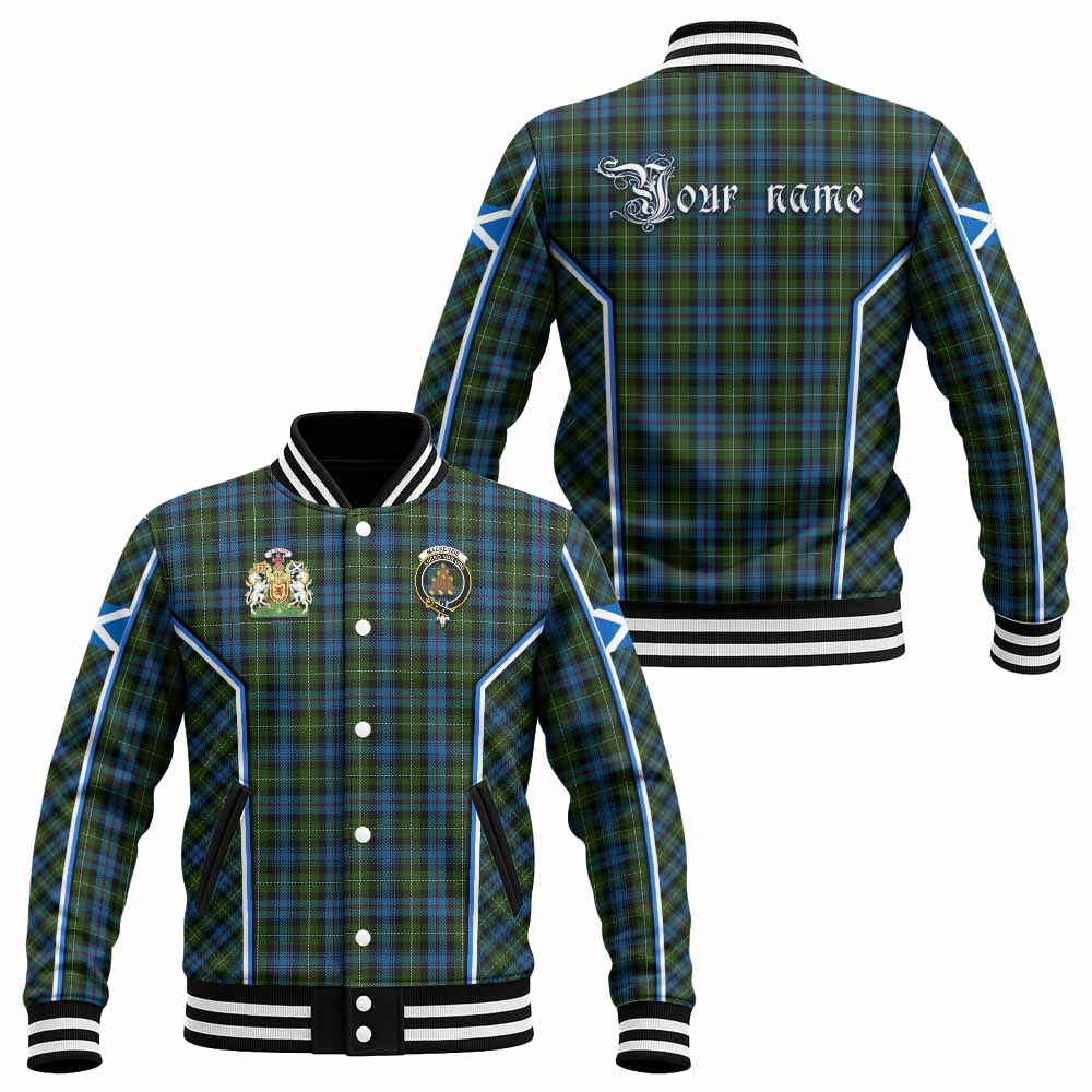 Mackenzie (Mckenzie) Tartan Crest Baseball Jacket Scotland Coat of Arm Flag Style - Tartan Vibes Clothing