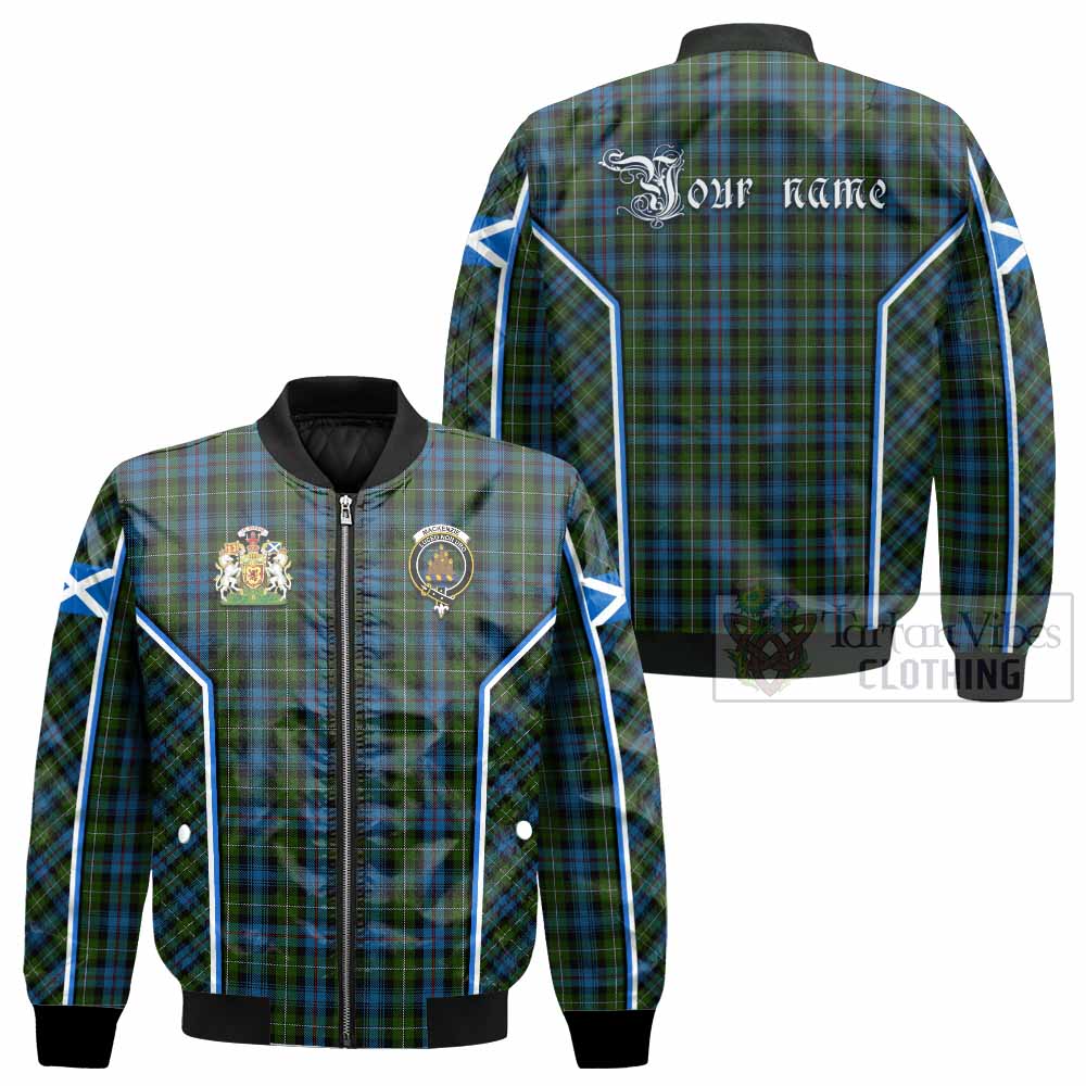 Mackenzie (Mckenzie) Tartan Crest Bomber Jacket Scotland Coat of Arm Flag Style - Tartan Vibes Clothing