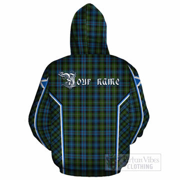 Mackenzie (Mckenzie) Tartan Crest Cotton Hoodie Scotland Coat of Arm Flag Style