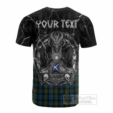 Mackenzie (Mckenzie) Tartan Crest Cotton T-shirt Celtic Odin's Raven Legacy