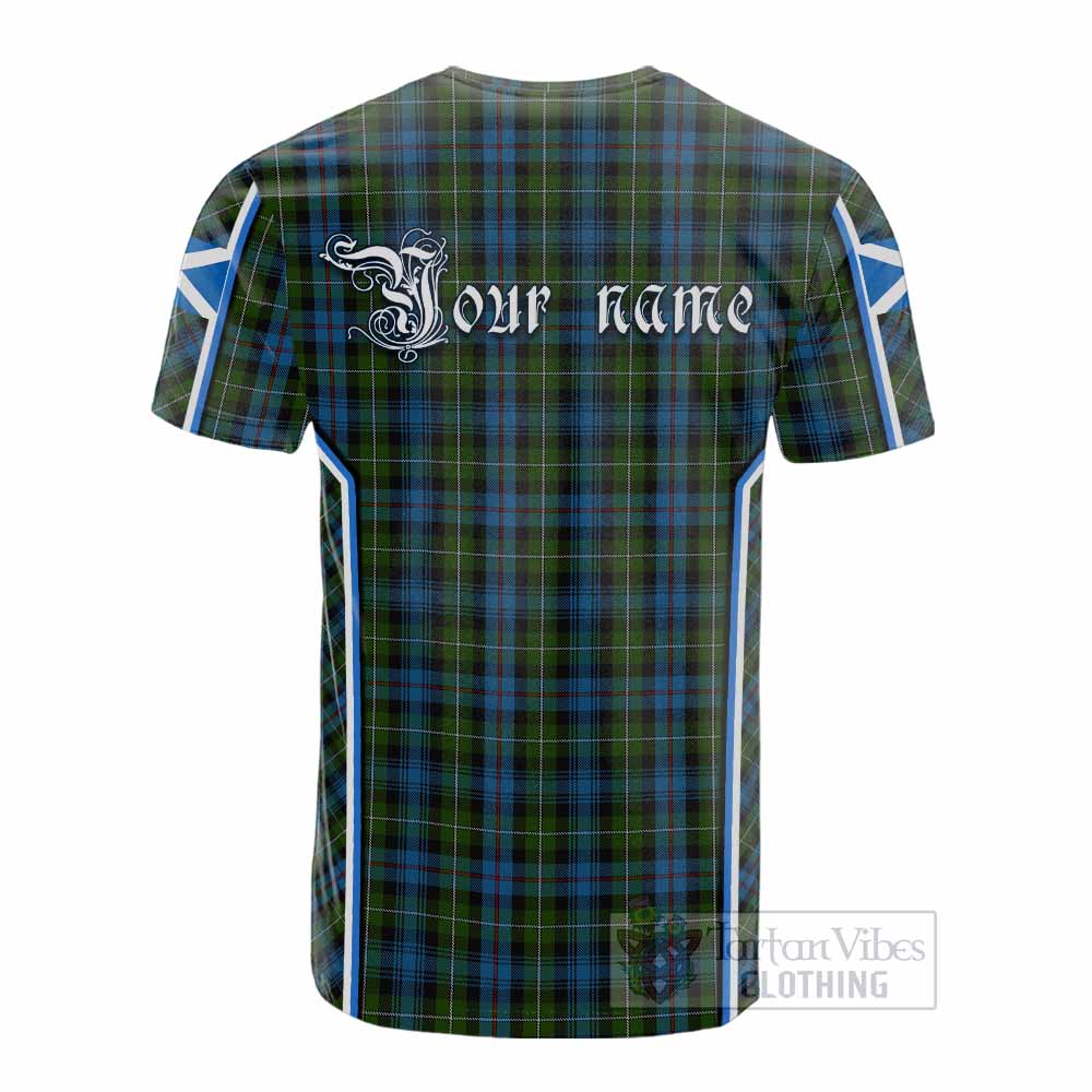 Mackenzie (Mckenzie) Tartan Crest Cotton T-shirt Scotland Coat of Arm Flag Style - Tartan Vibes Clothing