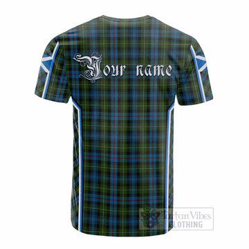 Mackenzie (Mckenzie) Tartan Crest Cotton T-shirt Scotland Coat of Arm Flag Style