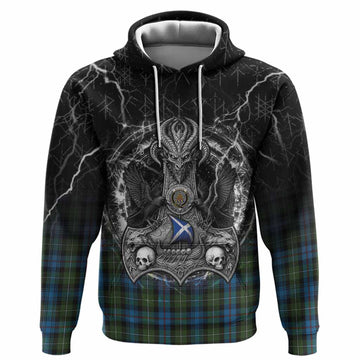 Mackenzie (Mckenzie) Tartan Crest Hoodie Celtic Odin's Raven Legacy