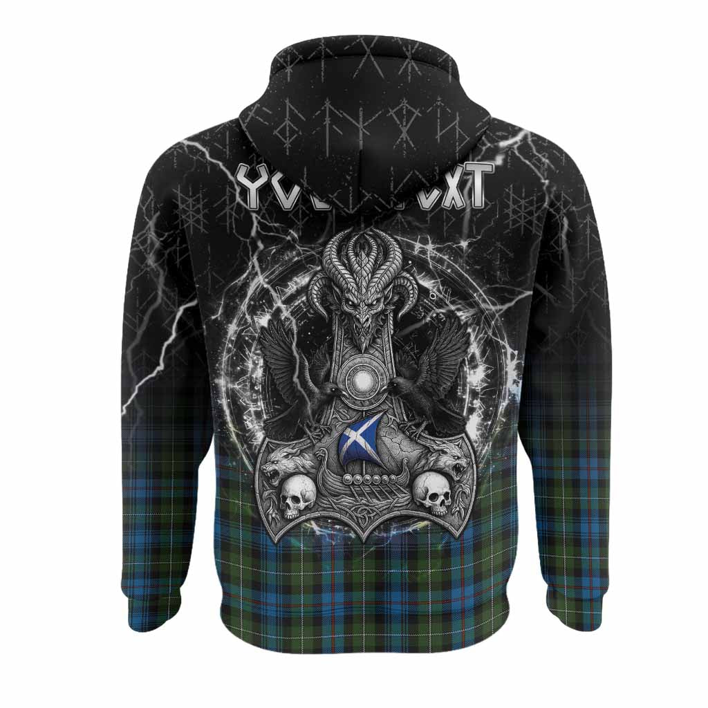 Mackenzie (Mckenzie) Tartan Crest Hoodie Celtic Odin's Raven Legacy