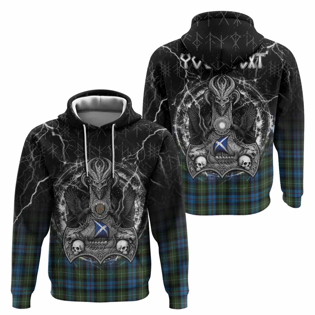Mackenzie (Mckenzie) Tartan Crest Hoodie Celtic Odin's Raven Legacy