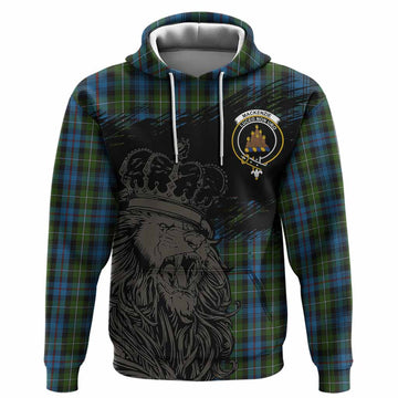 Mackenzie (Mckenzie) Tartan Crest Hoodie Crowned Lion Heritage Style