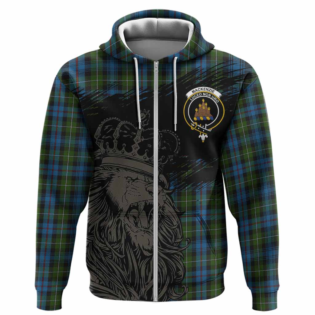 Mackenzie (Mckenzie) Tartan Crest Hoodie Crowned Lion Heritage Style