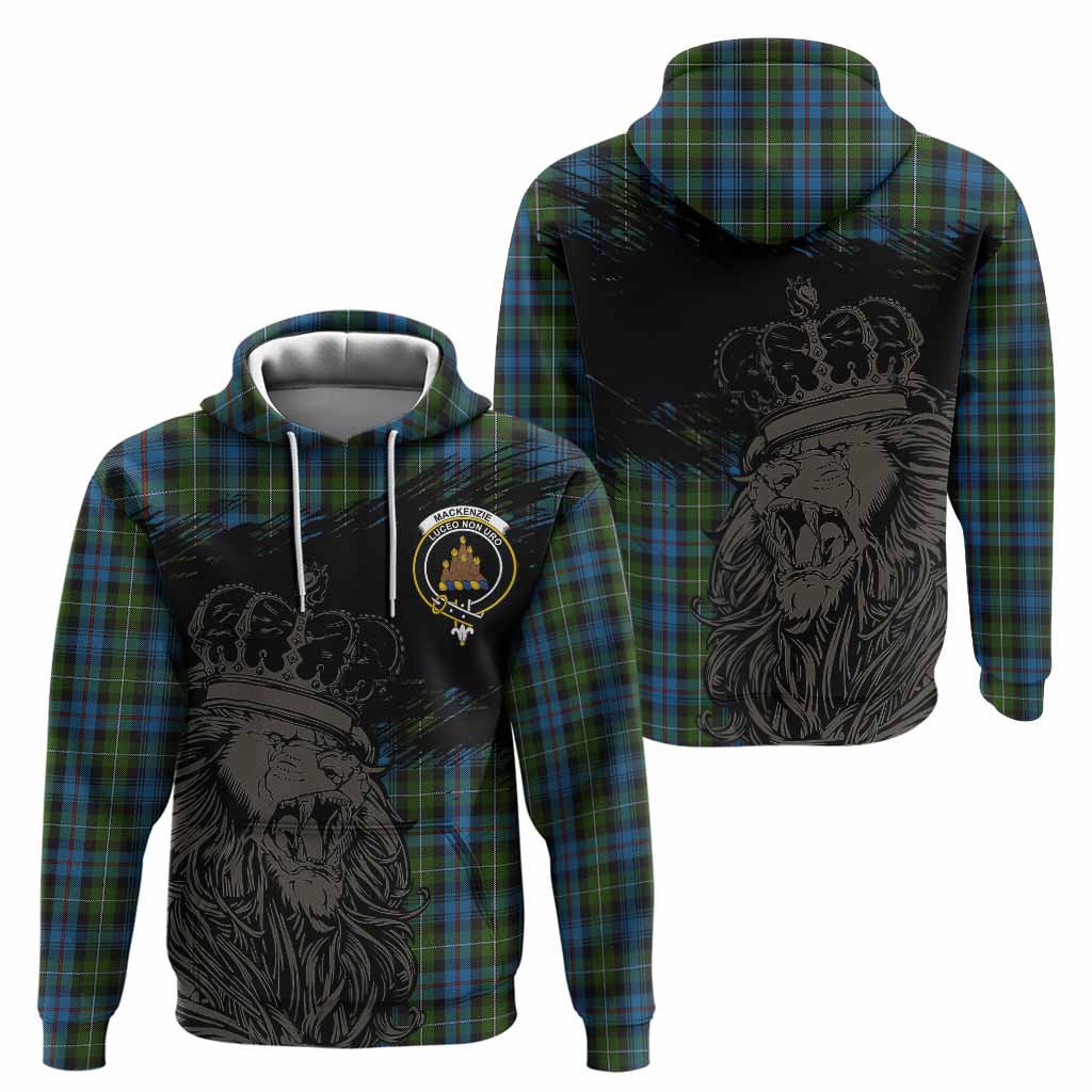 Mackenzie (Mckenzie) Tartan Crest Hoodie Crowned Lion Heritage Style