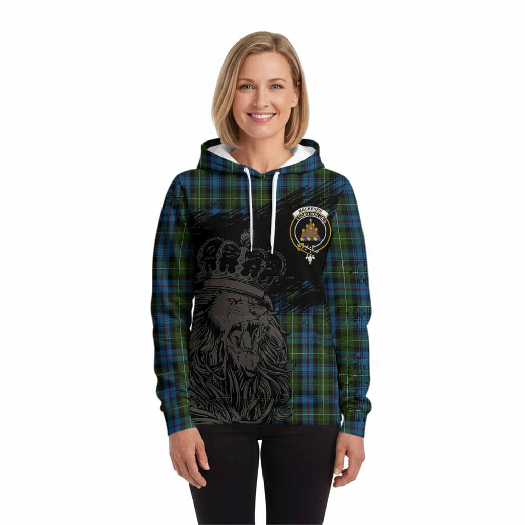 Mackenzie (Mckenzie) Tartan Crest Hoodie Crowned Lion Heritage Style