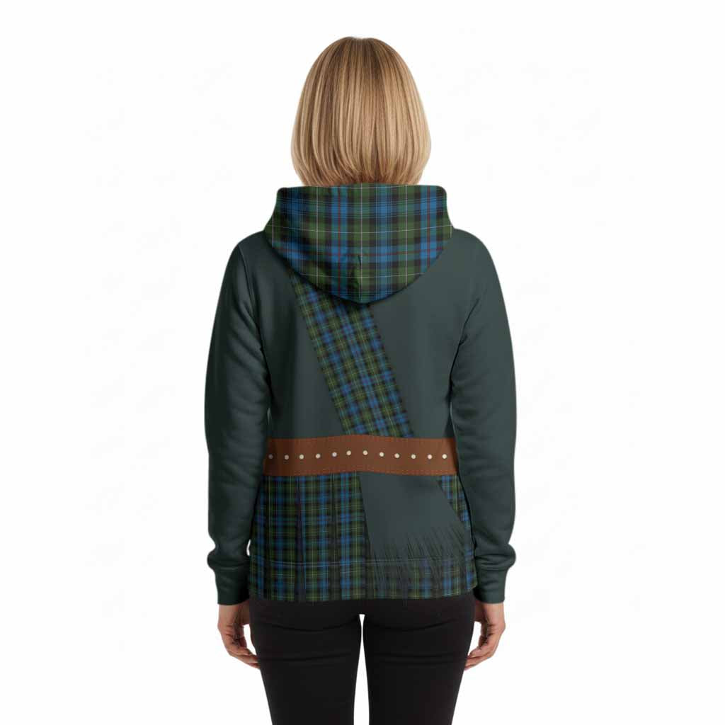 Mackenzie (Mckenzie) Tartan Crest Hoodie Kilt Costume Style