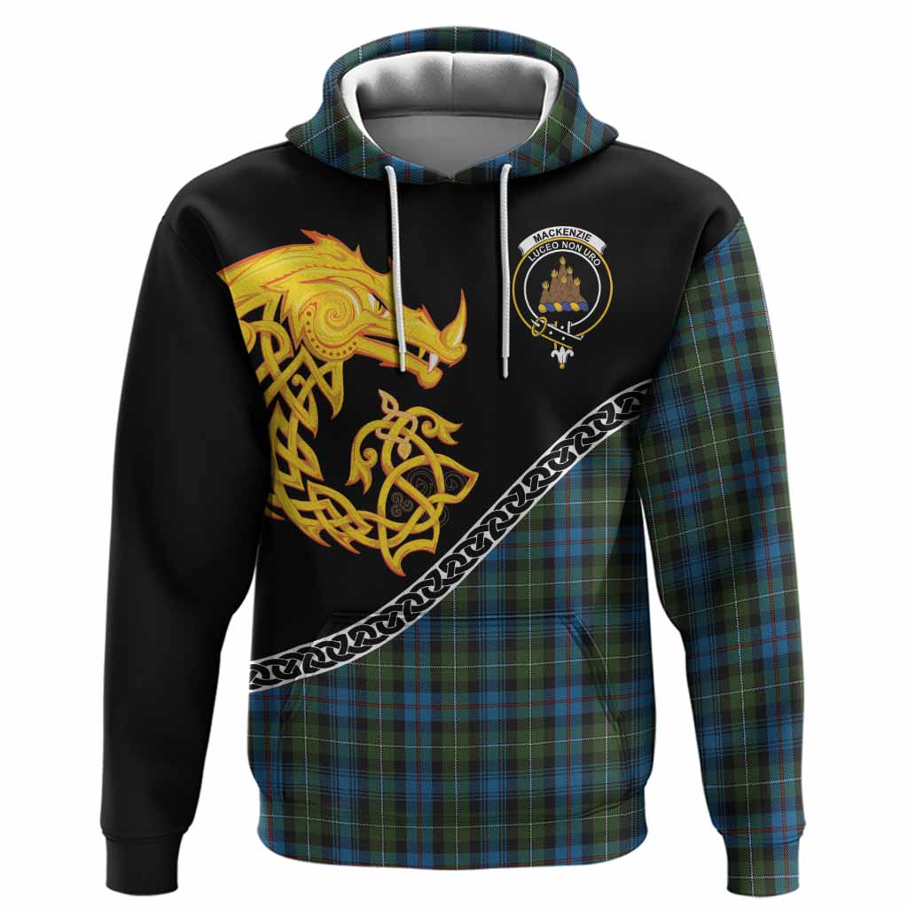 Mackenzie (Mckenzie) Tartan Crest Hoodie Legendary Dragon Knot Half Style